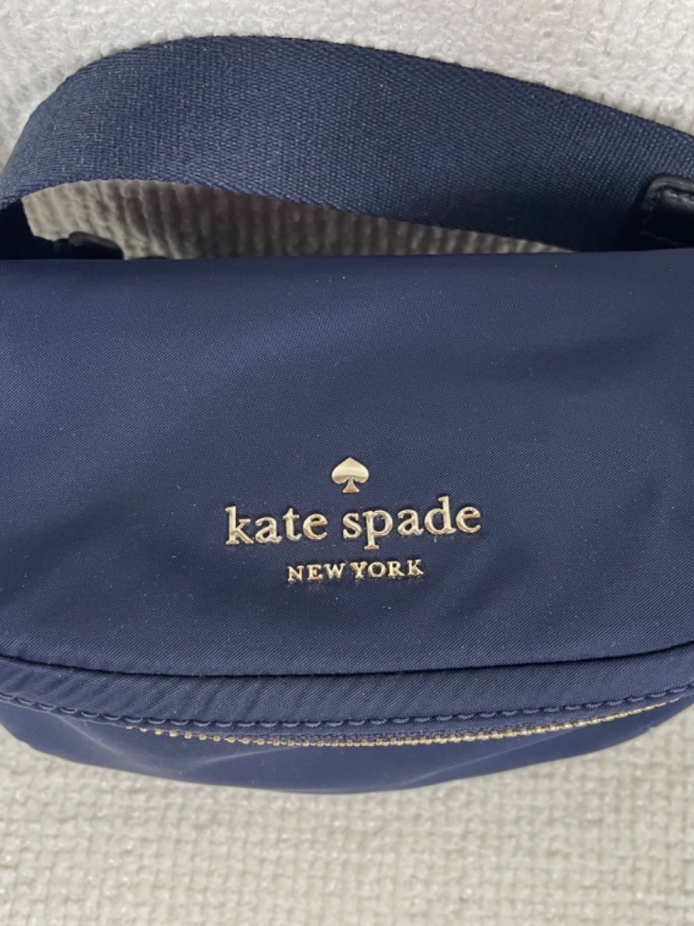 kate spade NY “Watson Lane-Betty” Rich Navy Nylon Belt Bag
